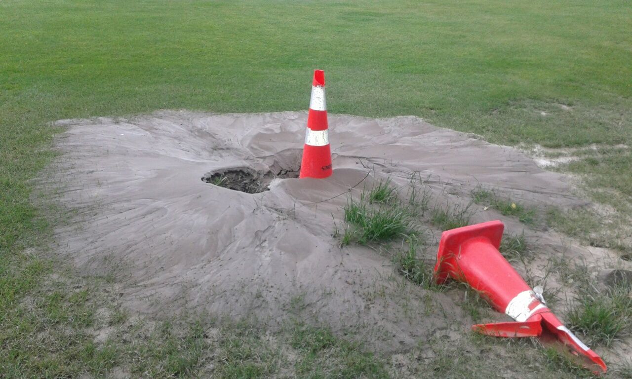 Sports Stand on Liquefiable Ground